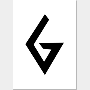 G – Greek Mythology - Black Letter G Posters and Art